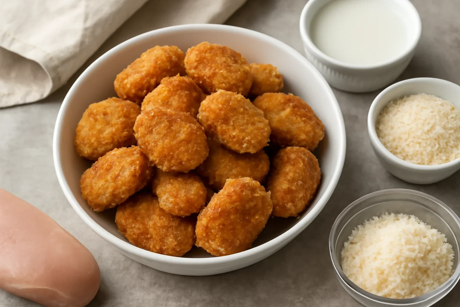 Pernute din piept de pui – chicken nuggets – reteta video