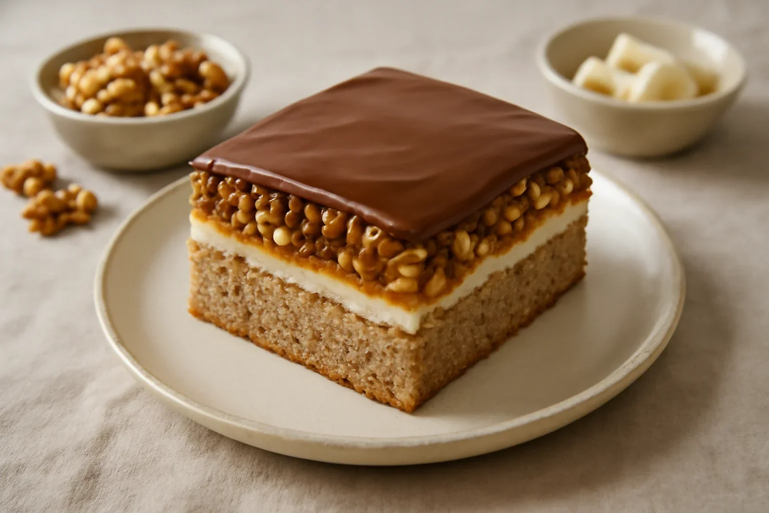 Prajitura cu nuca si caramel