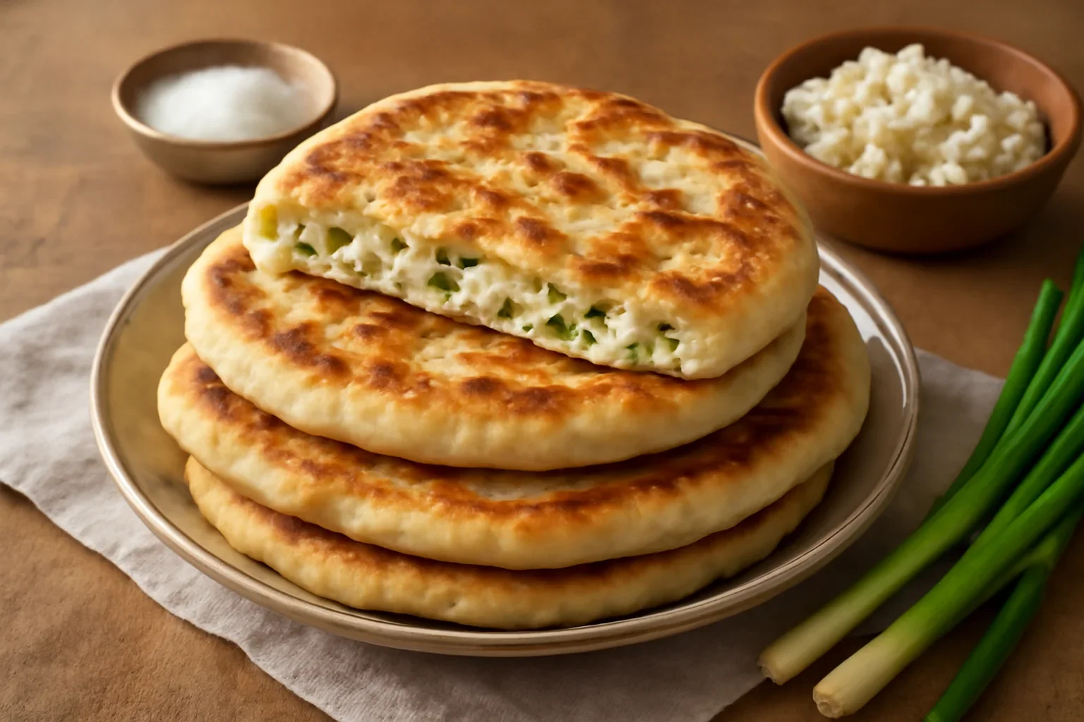 Placinte ardelenesti cu branza si ceapa verde