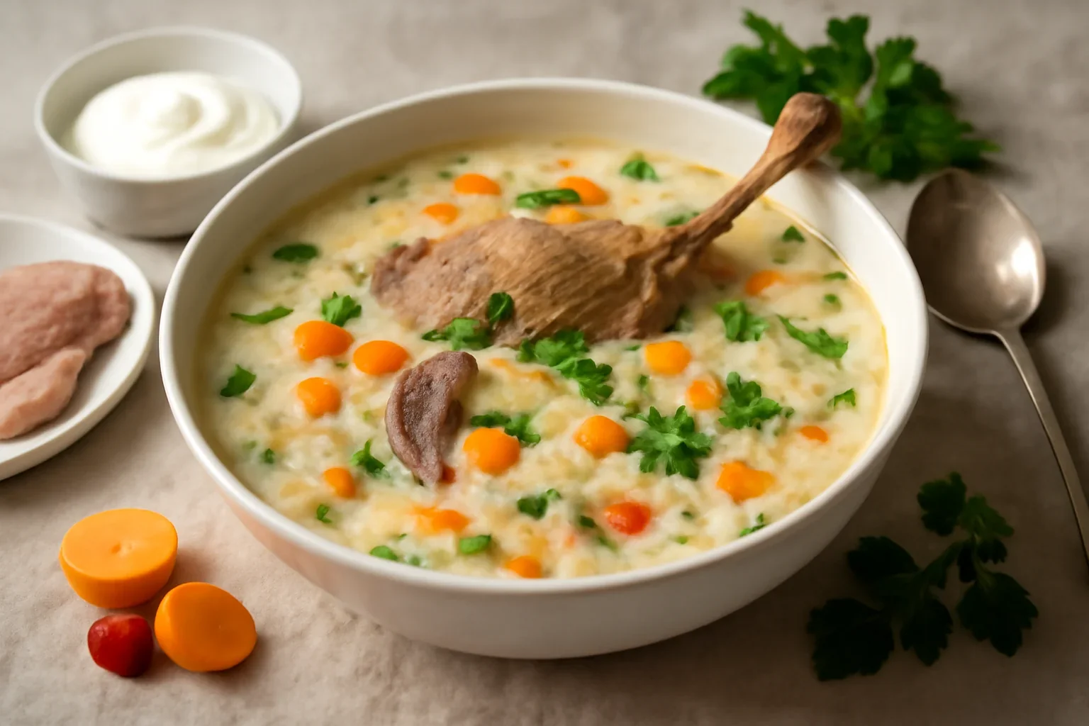 Ciorba de rata cu smantana la Multicooker Crock-Pot Express cu gatire sub presiune