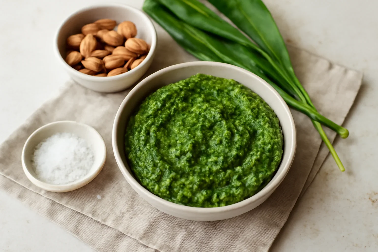 Pesto din usturoi sălbatic
