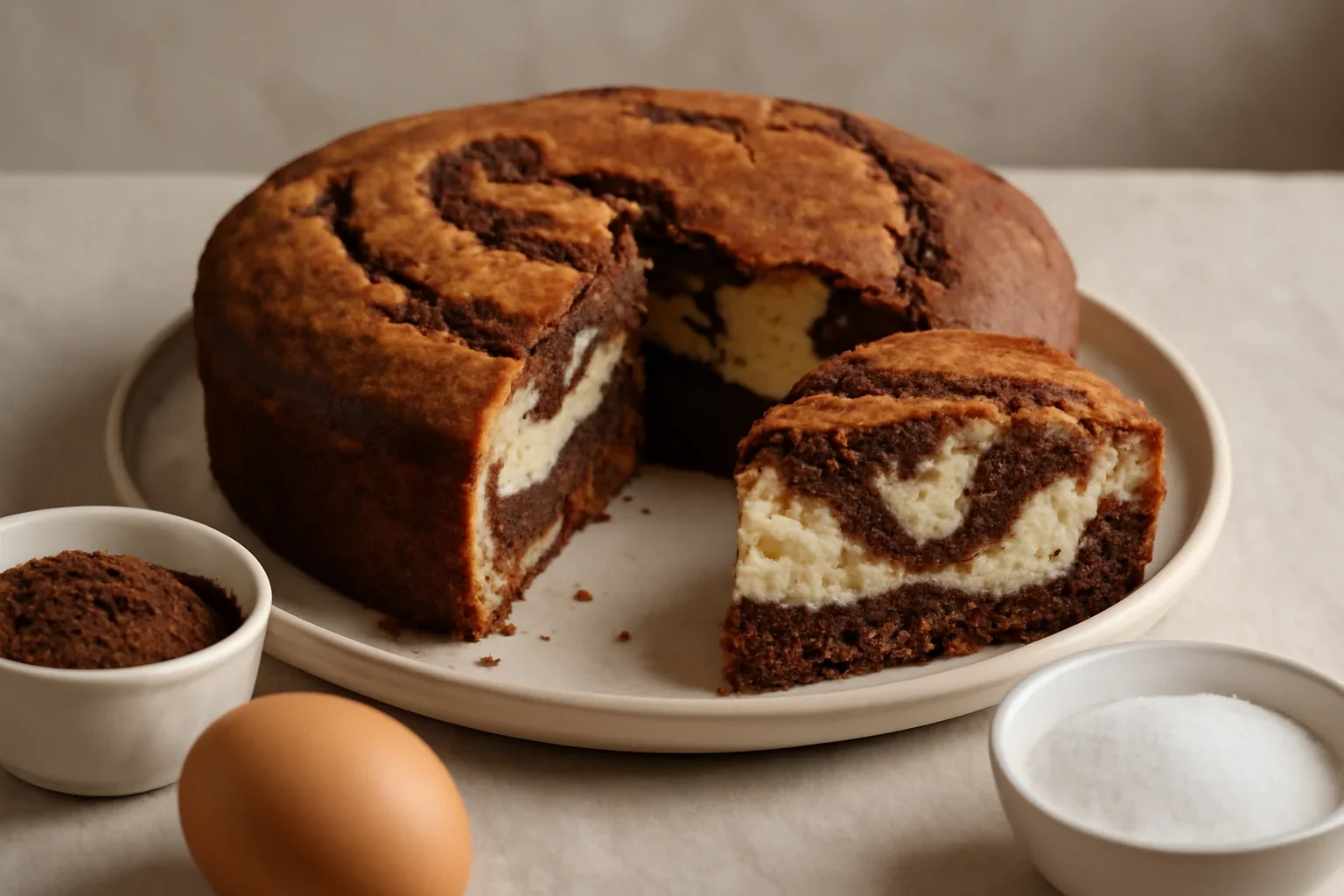 Chec cu cacao si ricotta