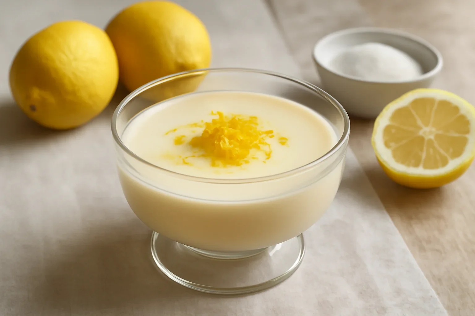 Lemon posset – simplu și fresh