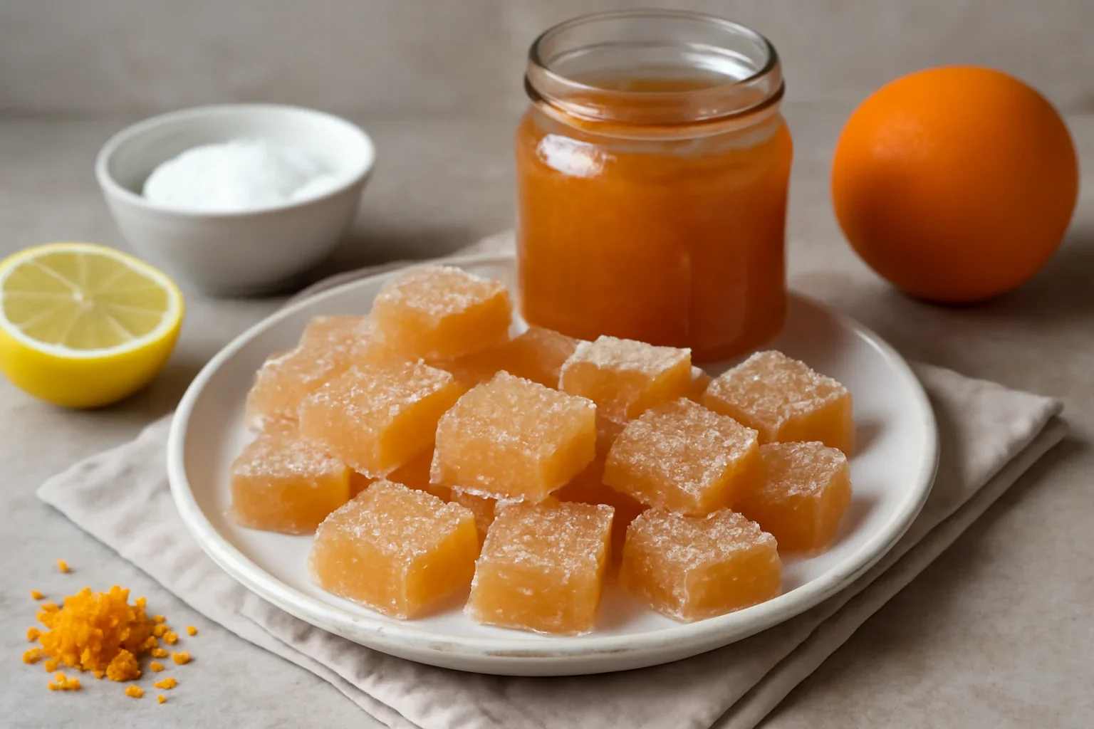 Jeleuri de casă și marmeladă – rețeta de peltea sau caș din fructe asortate (portocale, mere, gutui, clementine etc)