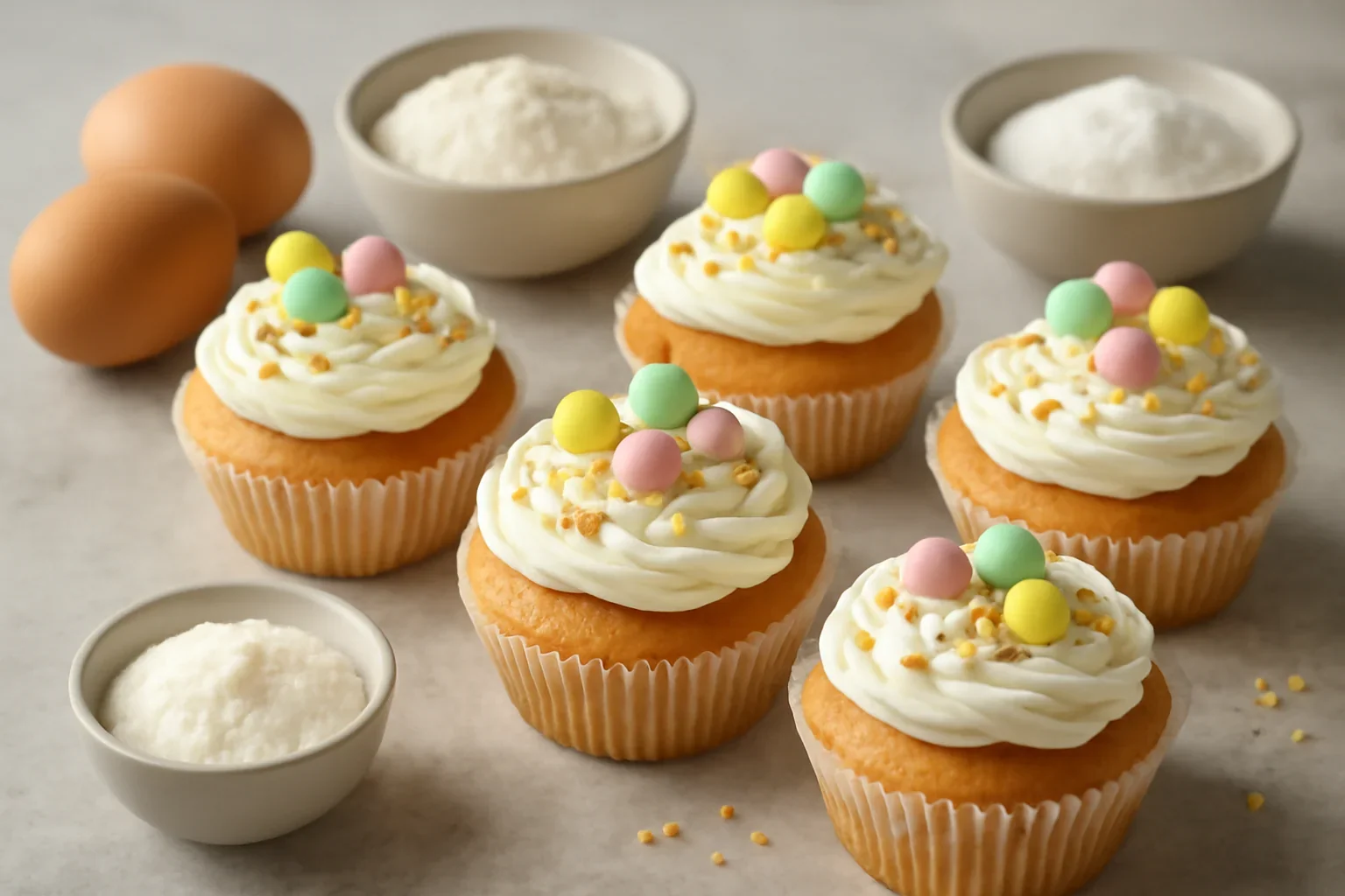 Cupcakes cu vanilie