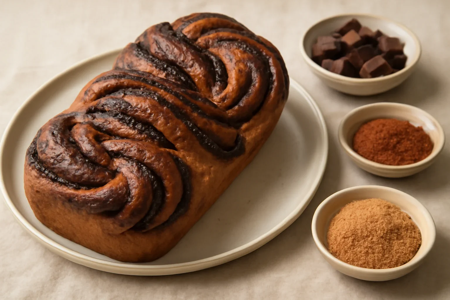 Babka integrală cu ciocolată