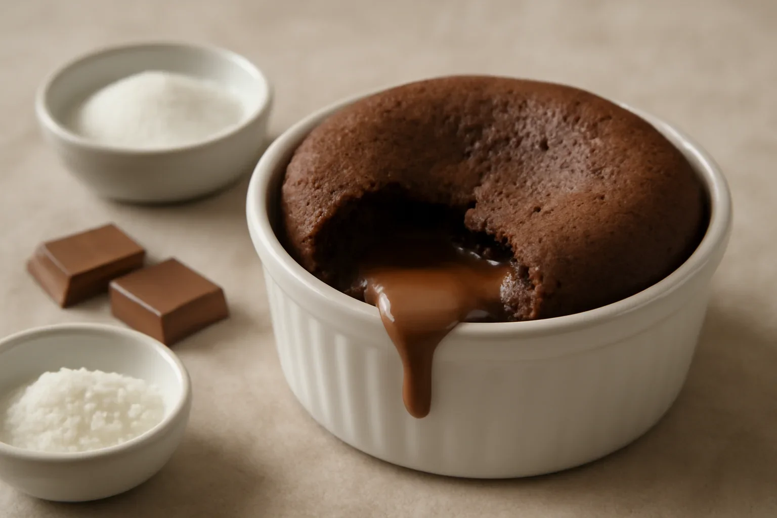 Lava cake cu ciocolata cu lapte