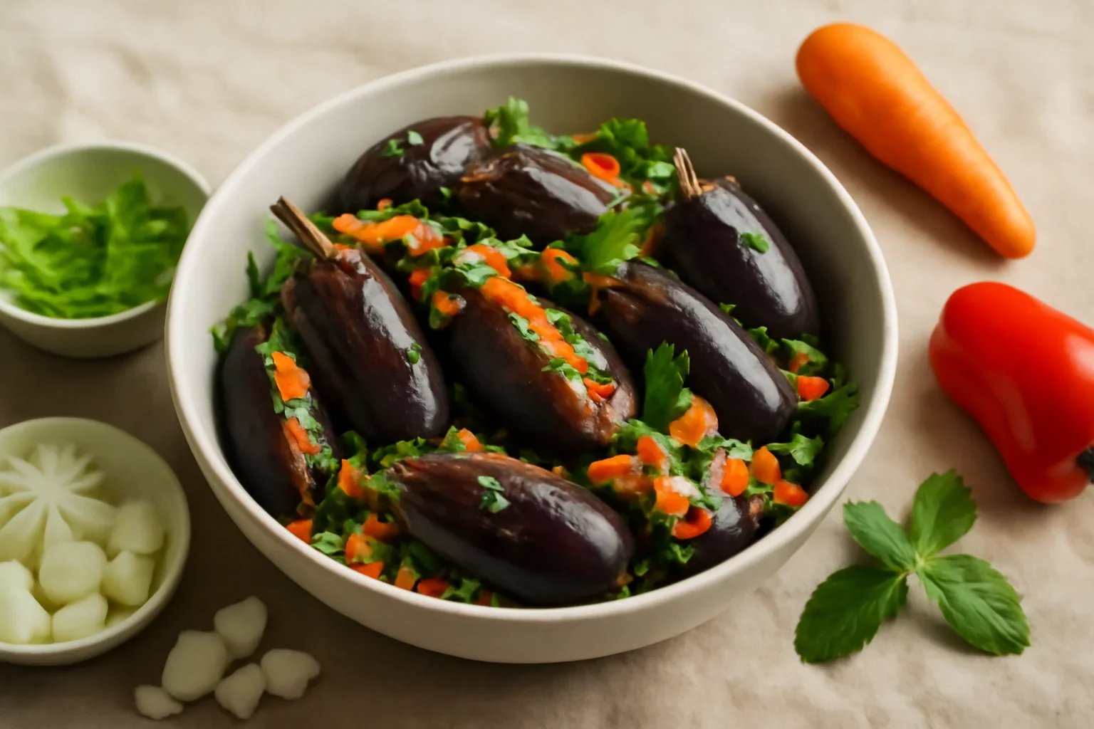 Vinete umplute, murate sau marinate
