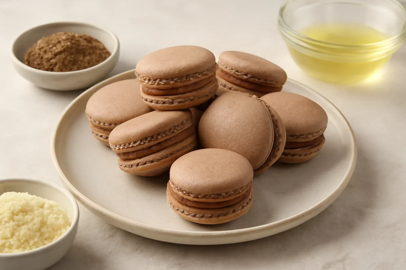 Macarons cu bezea Italiana