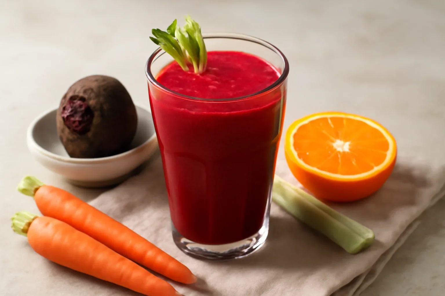 Smoothie cu sfecla rosie