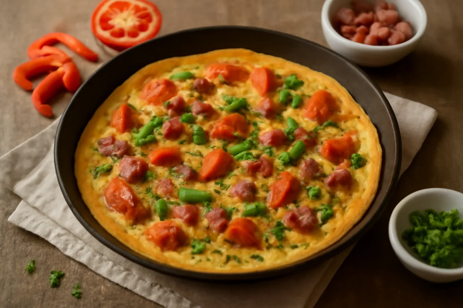 Omletă cu legume