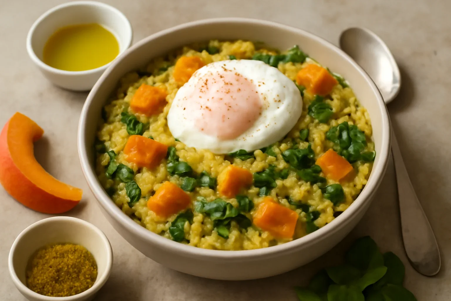 Terci de bulgur cu dovleac copt