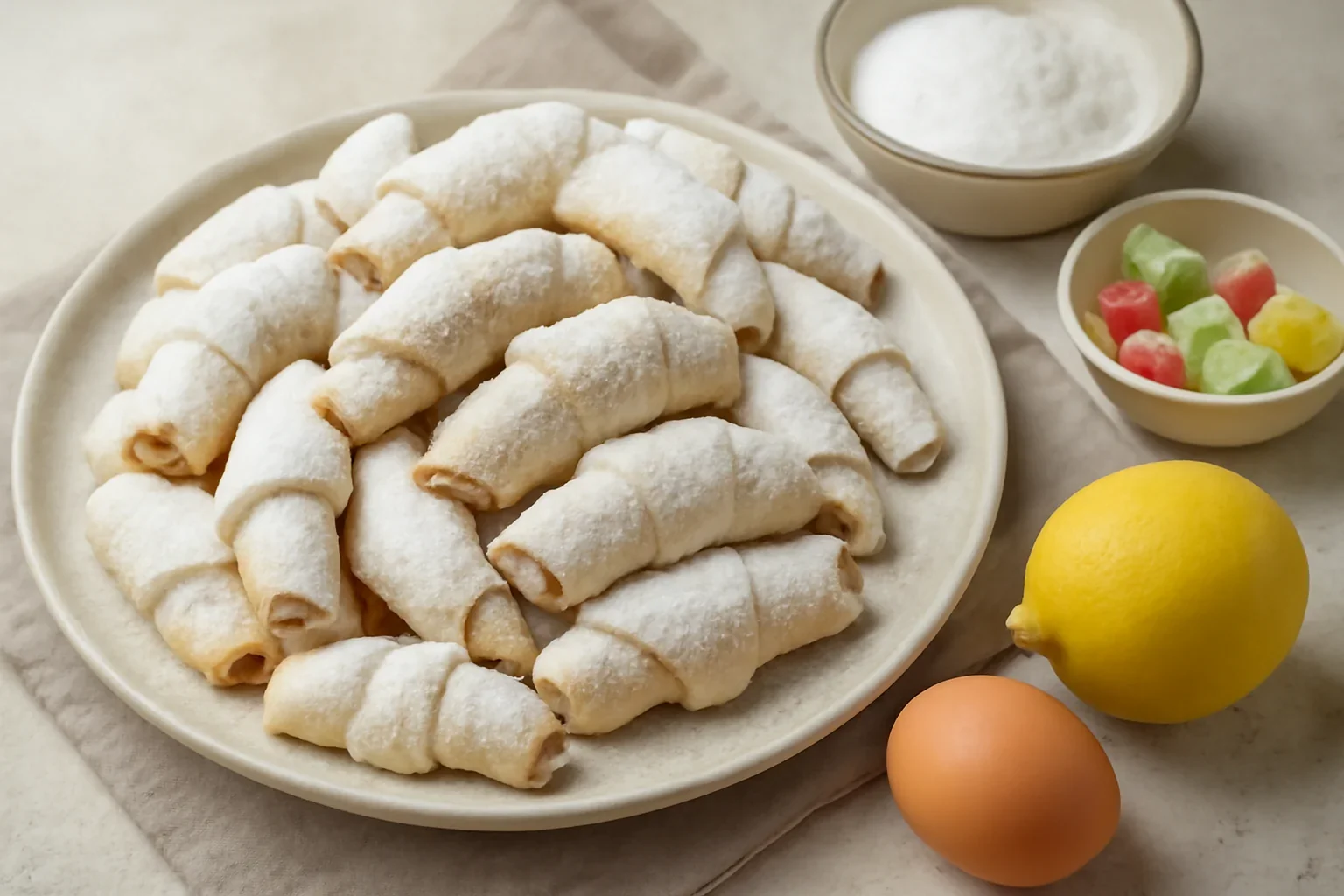 Cornulete cu untura foarte fragede