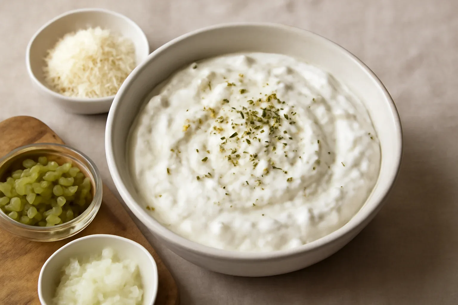 Dip de iaurt cu parmezan