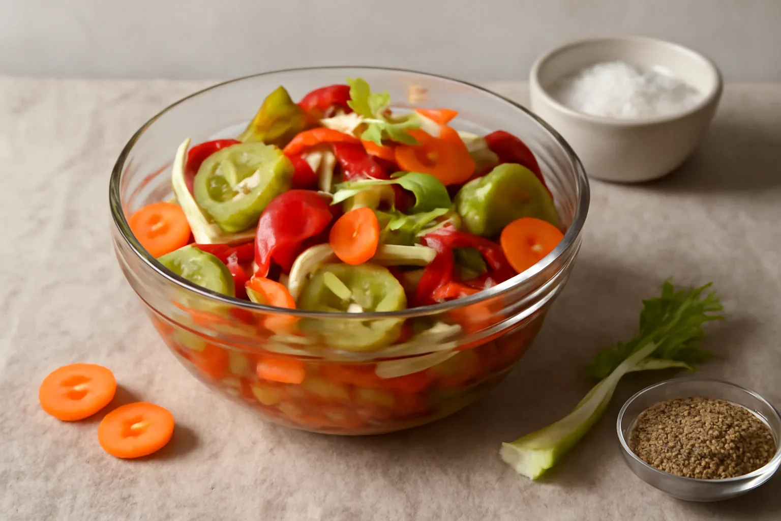 Salata de muraturi cu ardei, la rece