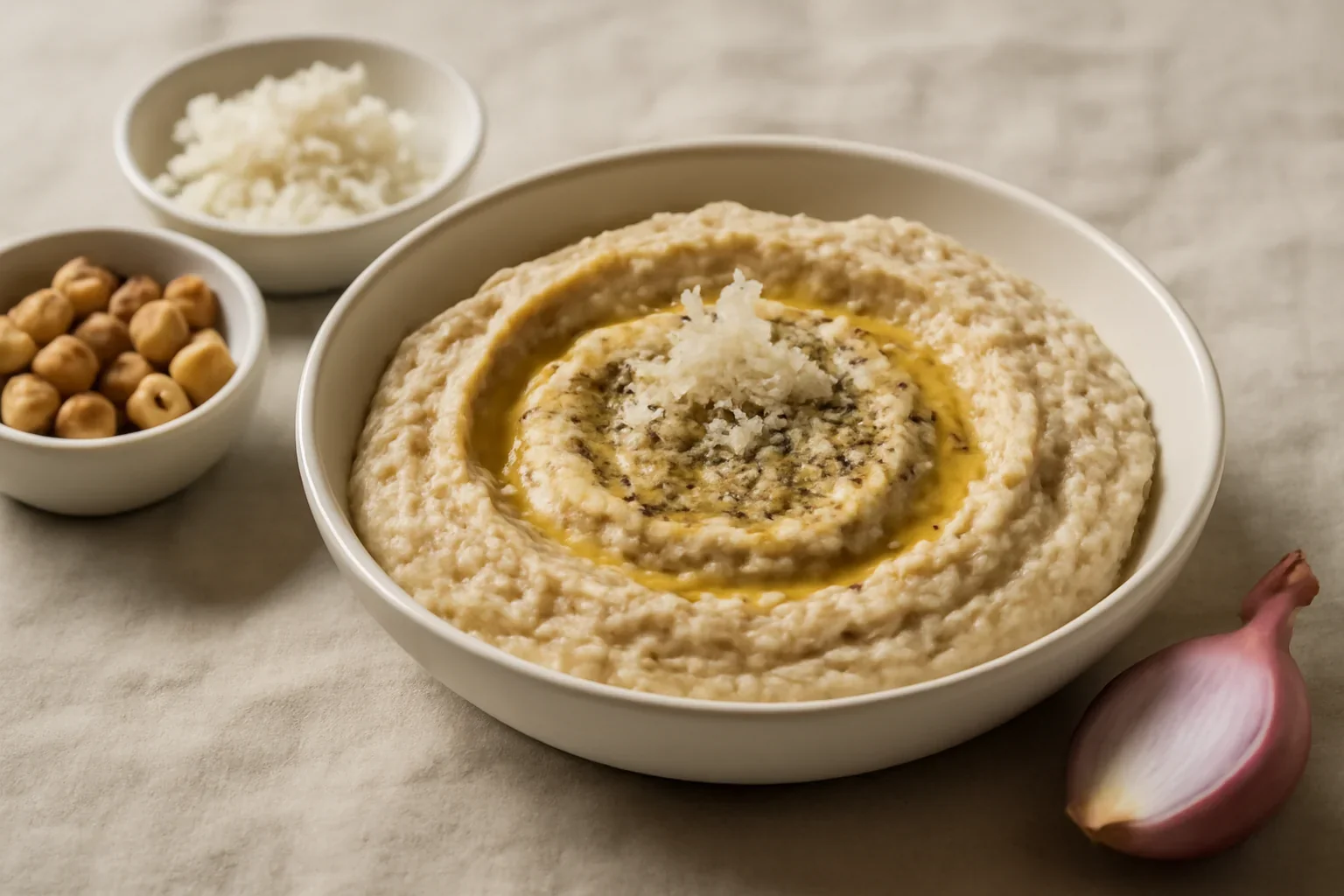 Hummus din năut cu hrean