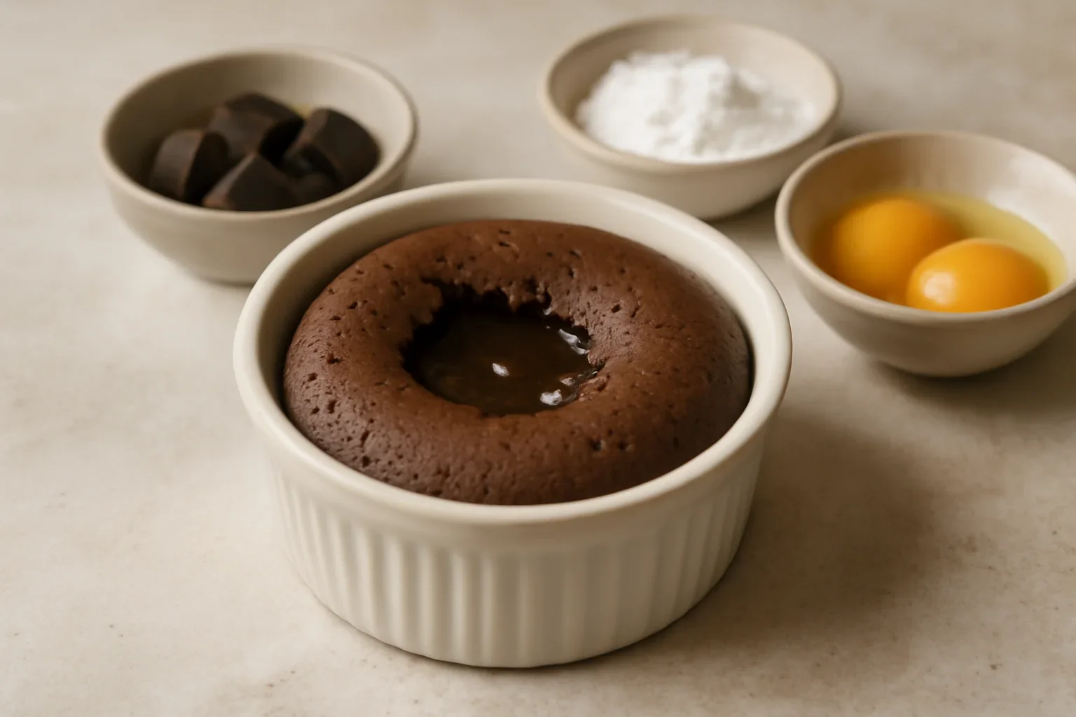 Fondant de ciocolata sau Moelleux au chocolat