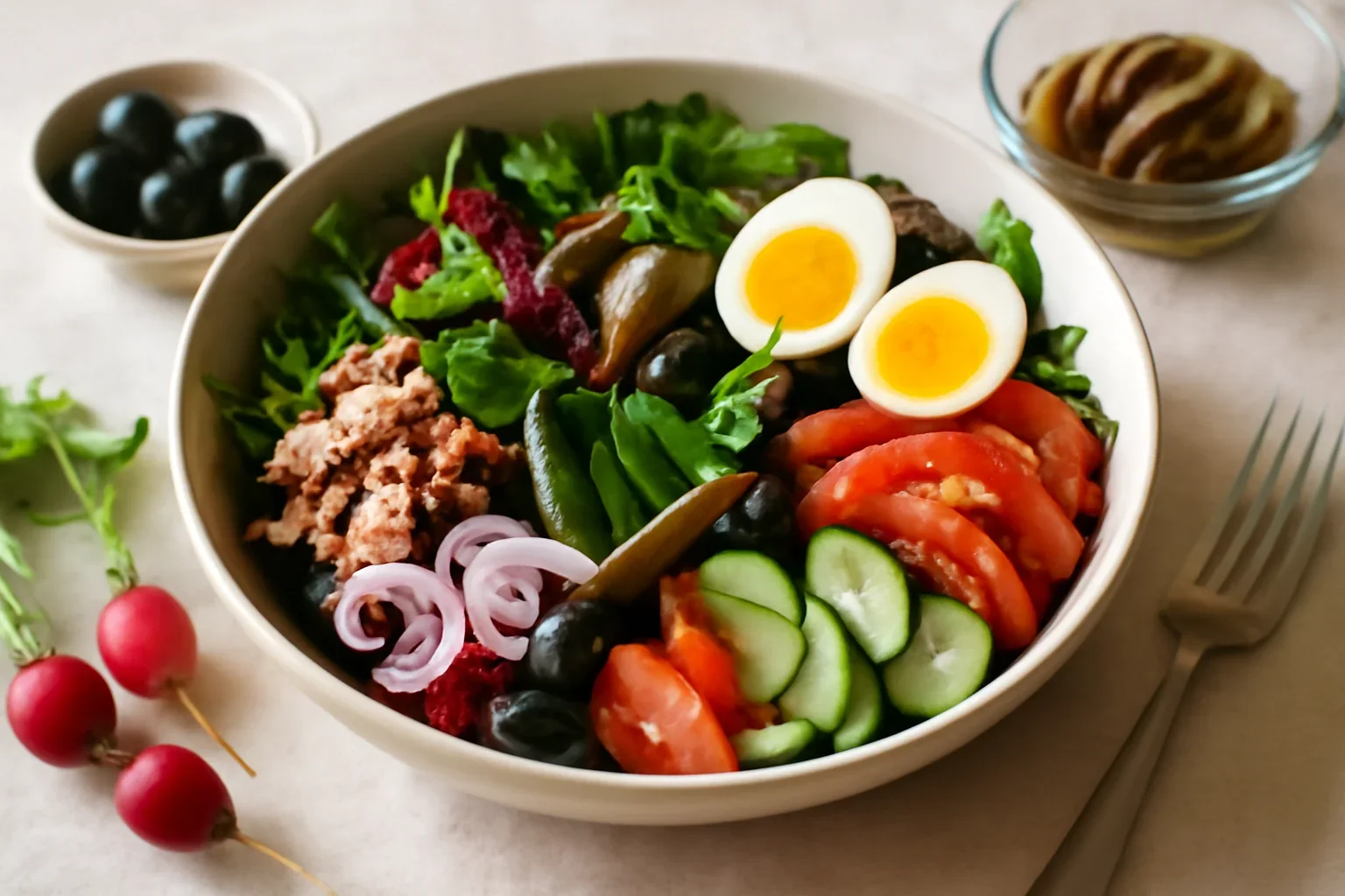 Salata niçoise – rețeta clasică explicată detaliat