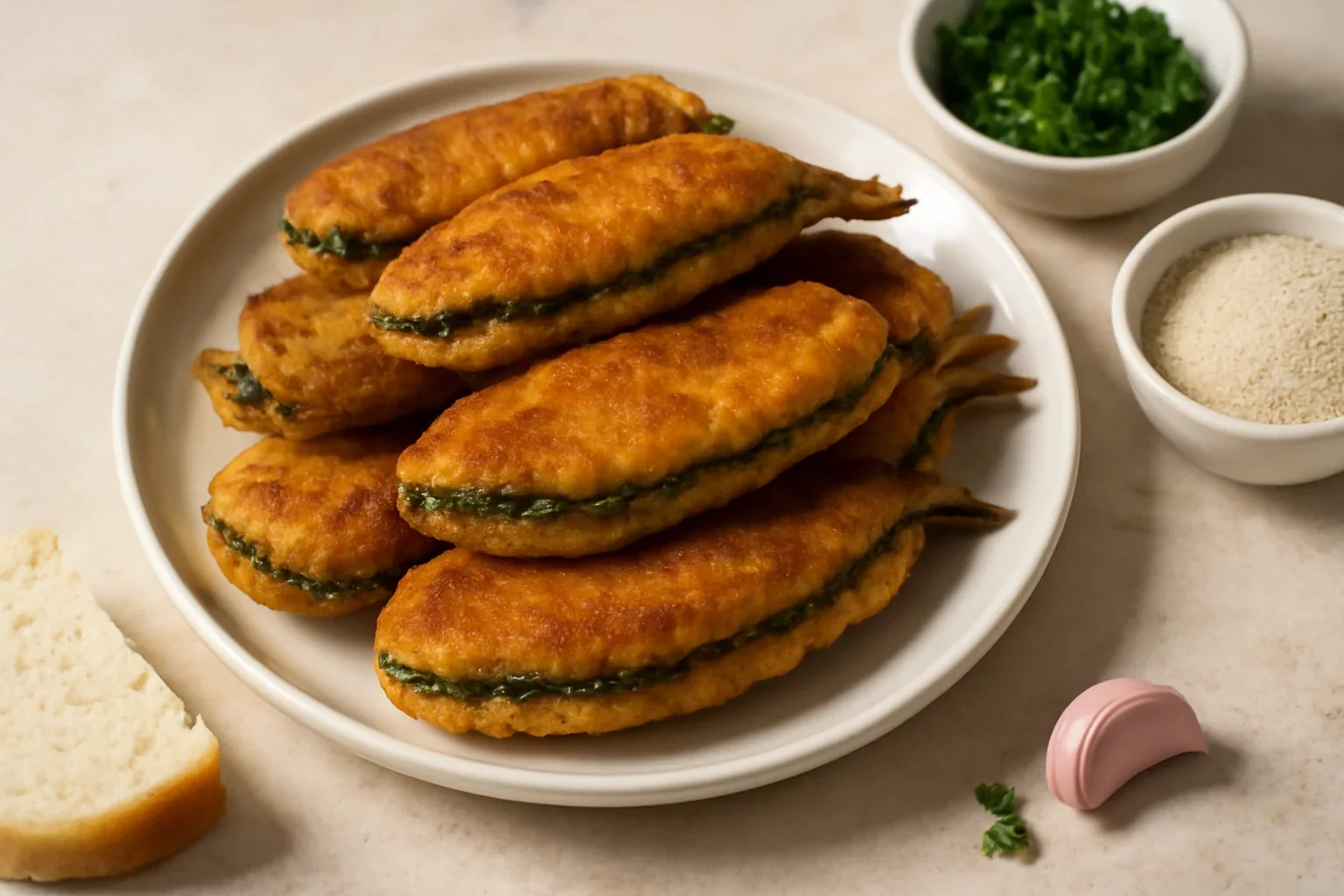 Sardine umplute pane