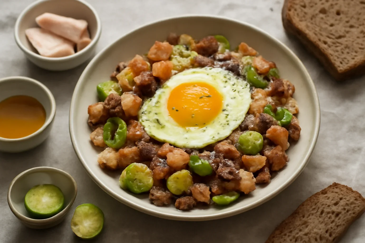 Hash cu varză de Bruxelles