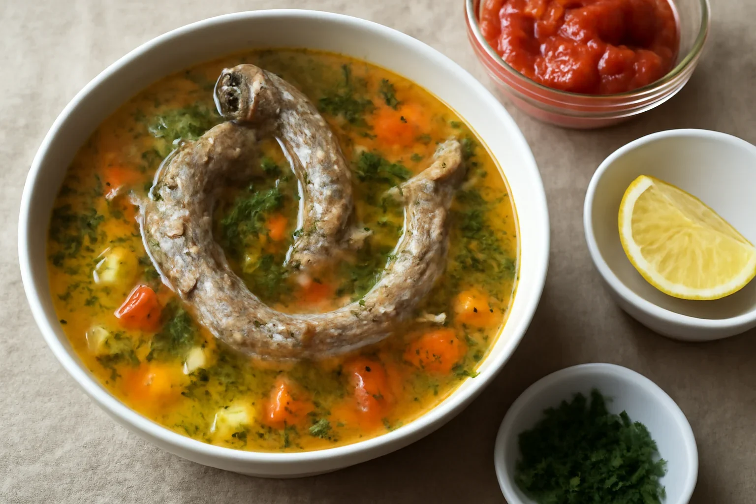 Ciorba de curcan din gaturi, reteta de ciorba taraneasca