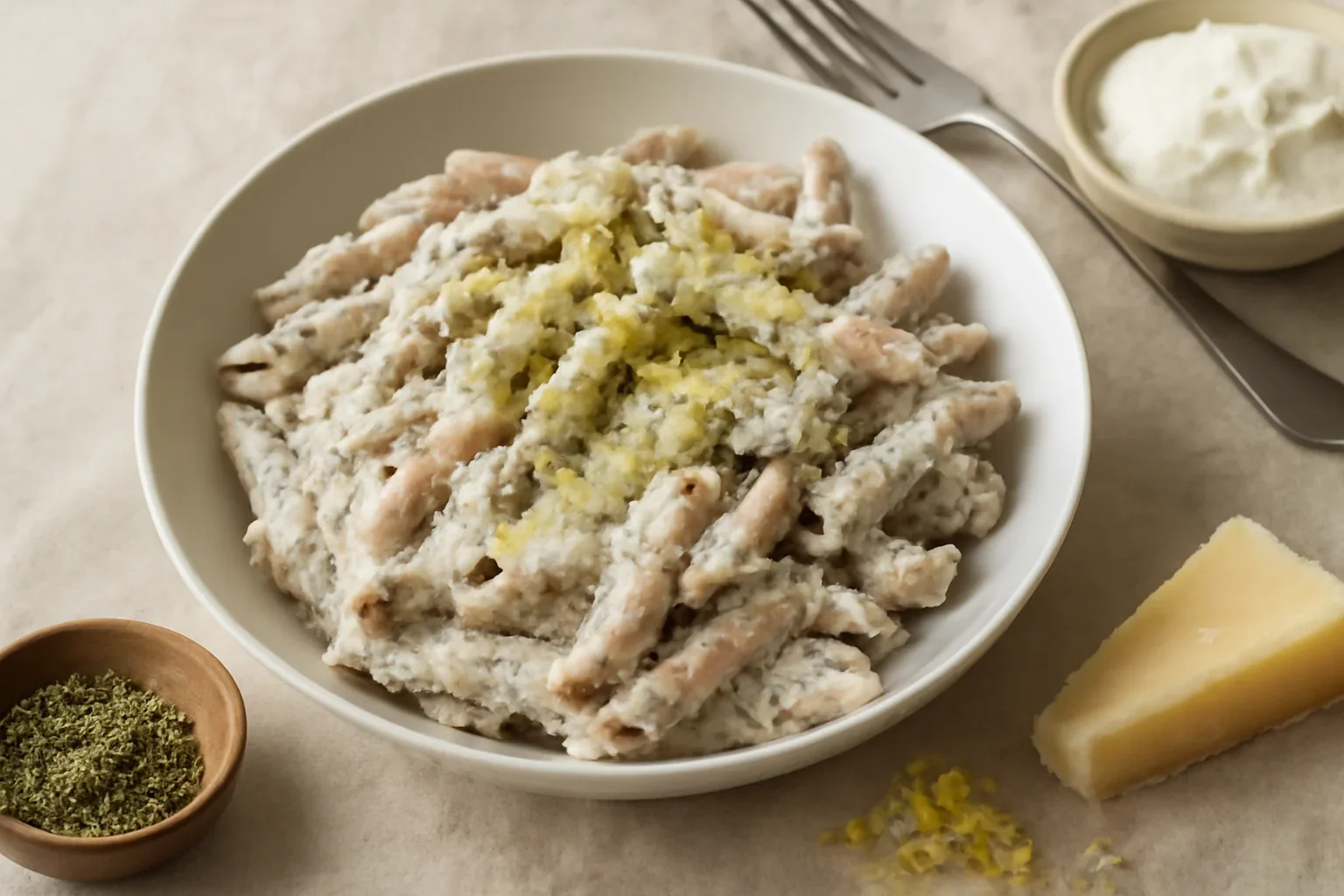 Paste cremoase cu lămâie și rozmarin