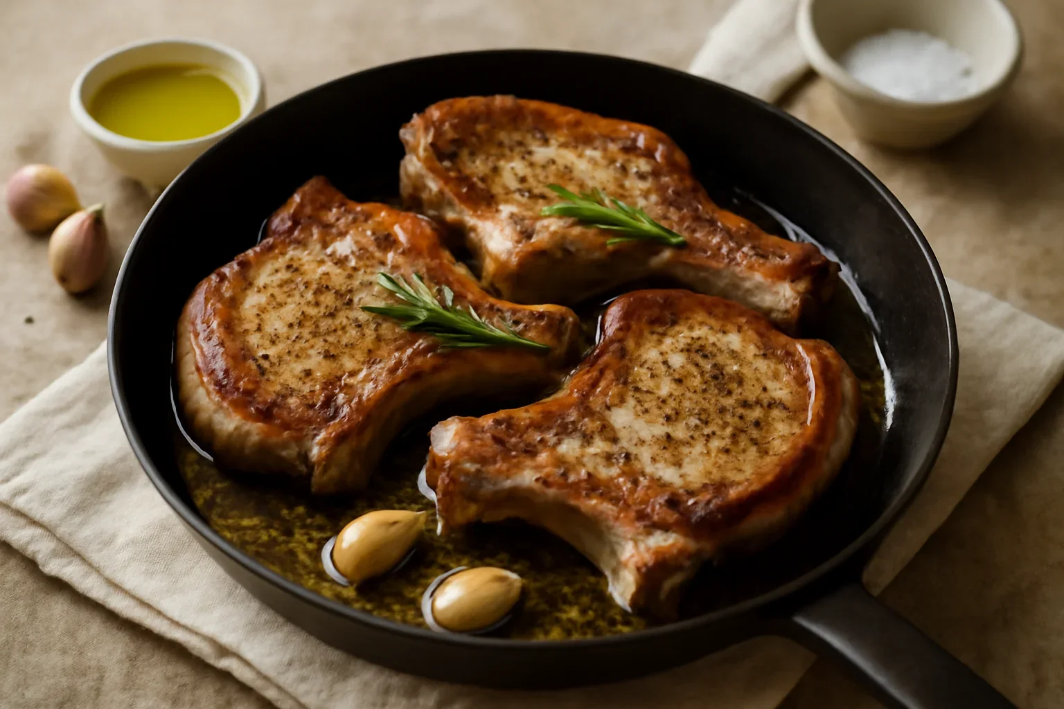 Cotlet de porc la tigaie