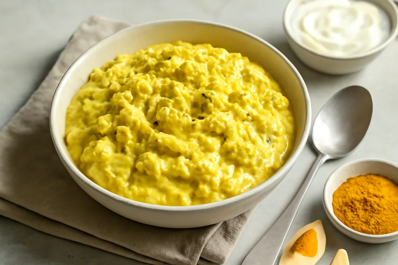 Salată de ouă cu turmeric