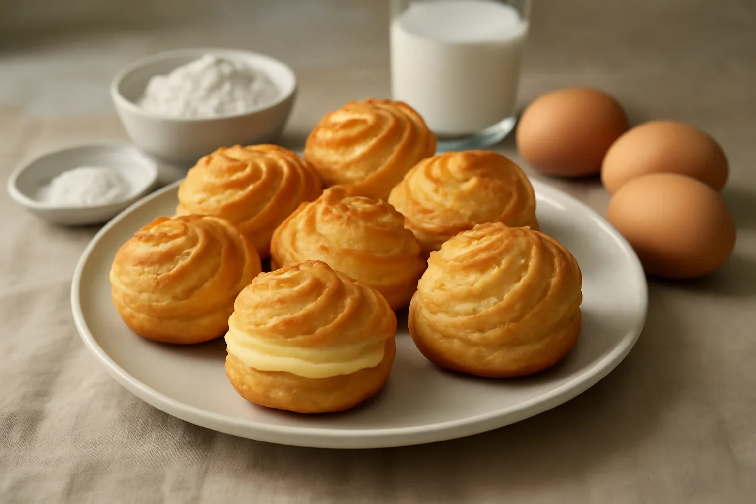 Choux a la creme, rețetă video