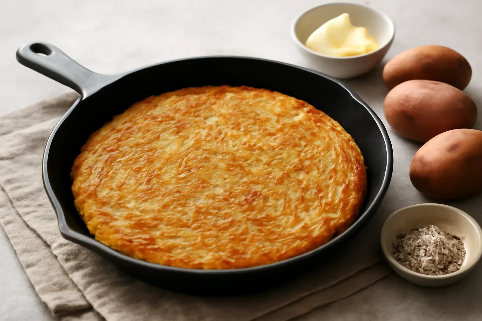 Rösti – rețetă elvețiană de cartofi rași la tigaie