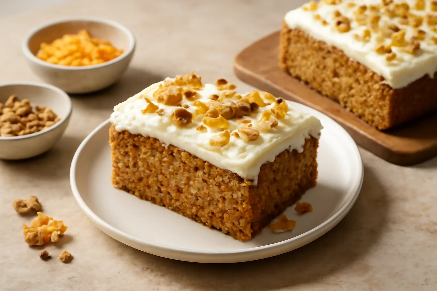Prajitura cu morcovi si glazura – carrot cake