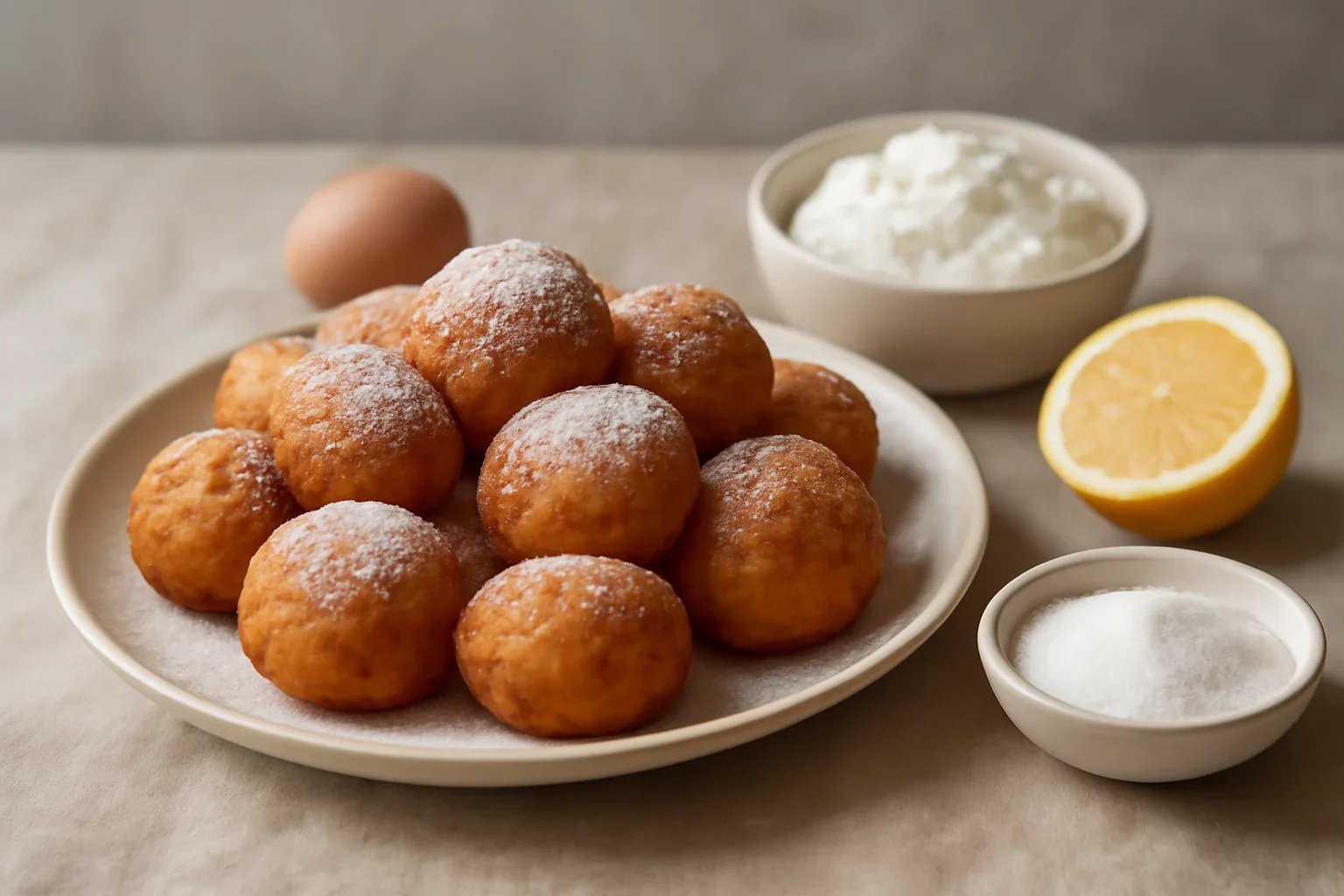Gogosi cu ricotta fara drojdie