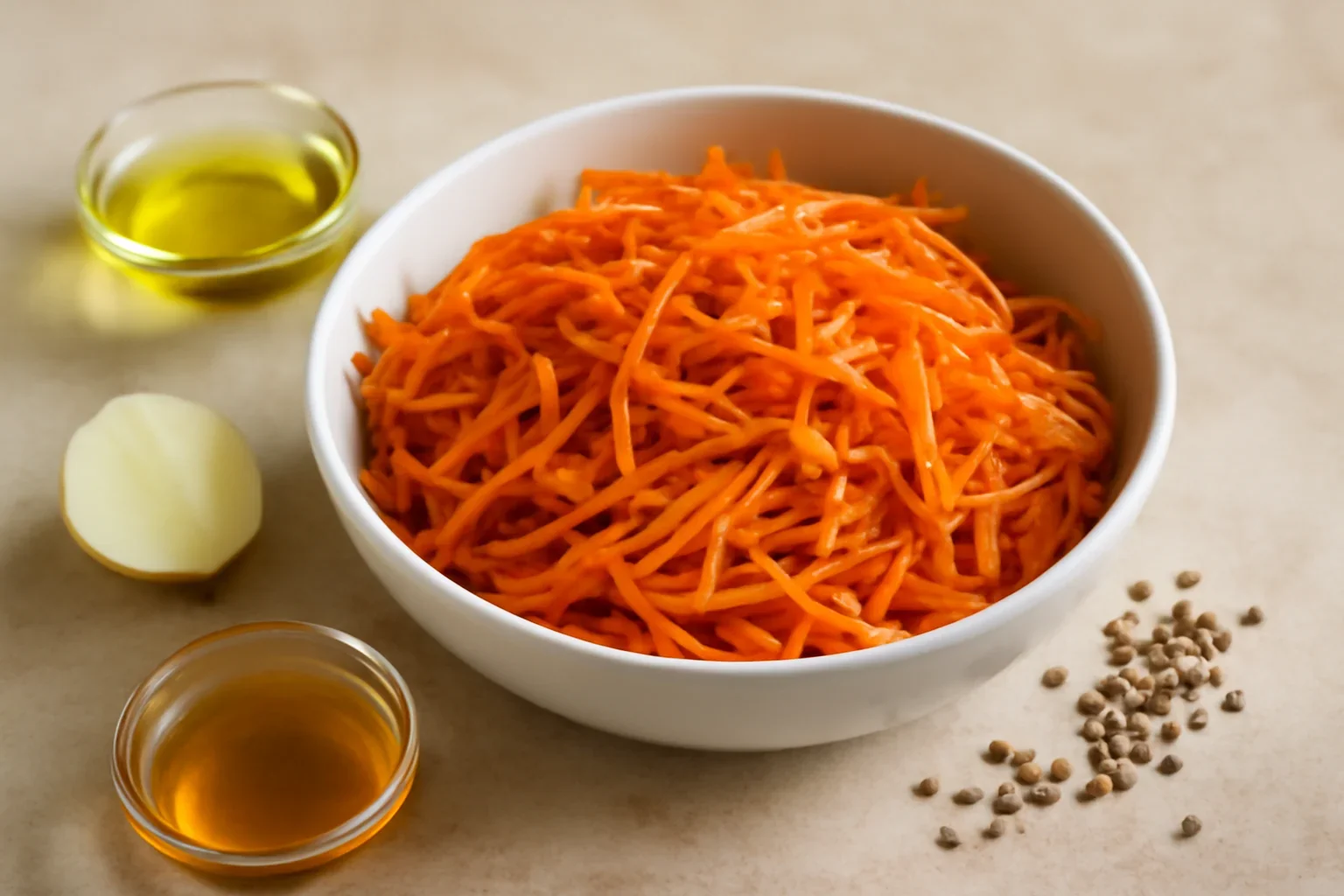 Salată de morcovi coreeană, rețetă de salată delicioasă, plină de vitamina A