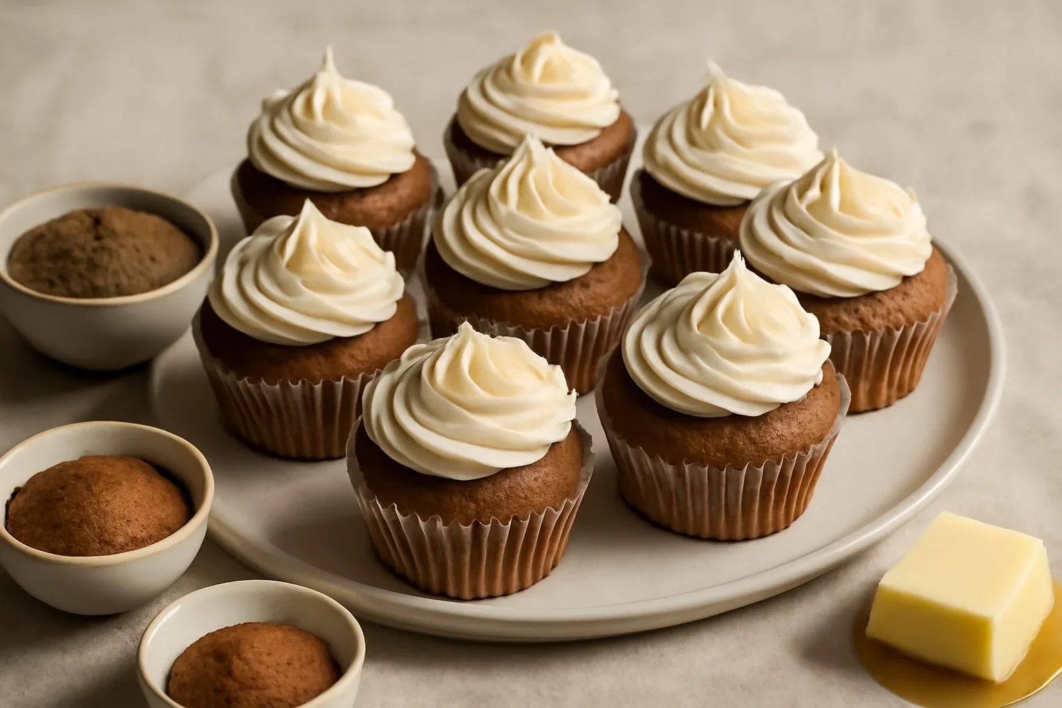 Cupcakes turta dulce