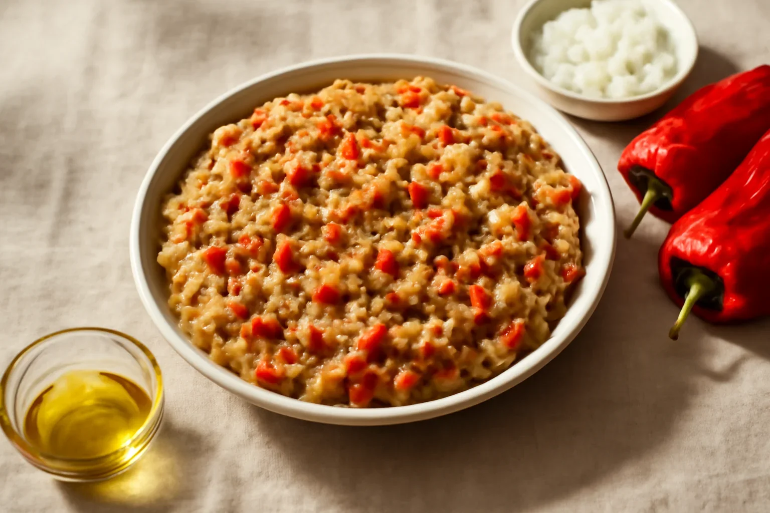 Salata de vinete fara maioneza cu ardei kapia