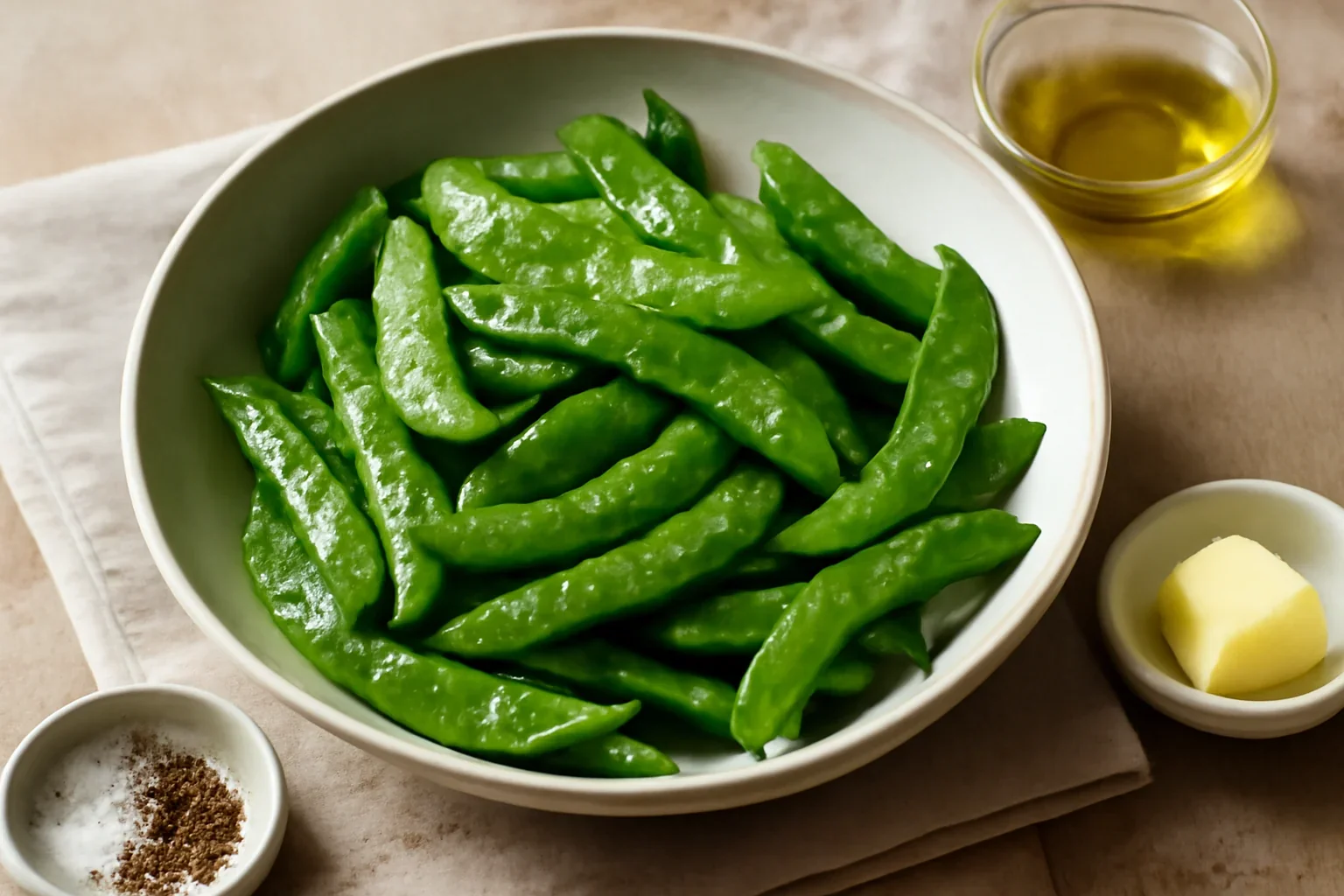 Mazăre mangetout – rețetă de mazăre mangetout sote