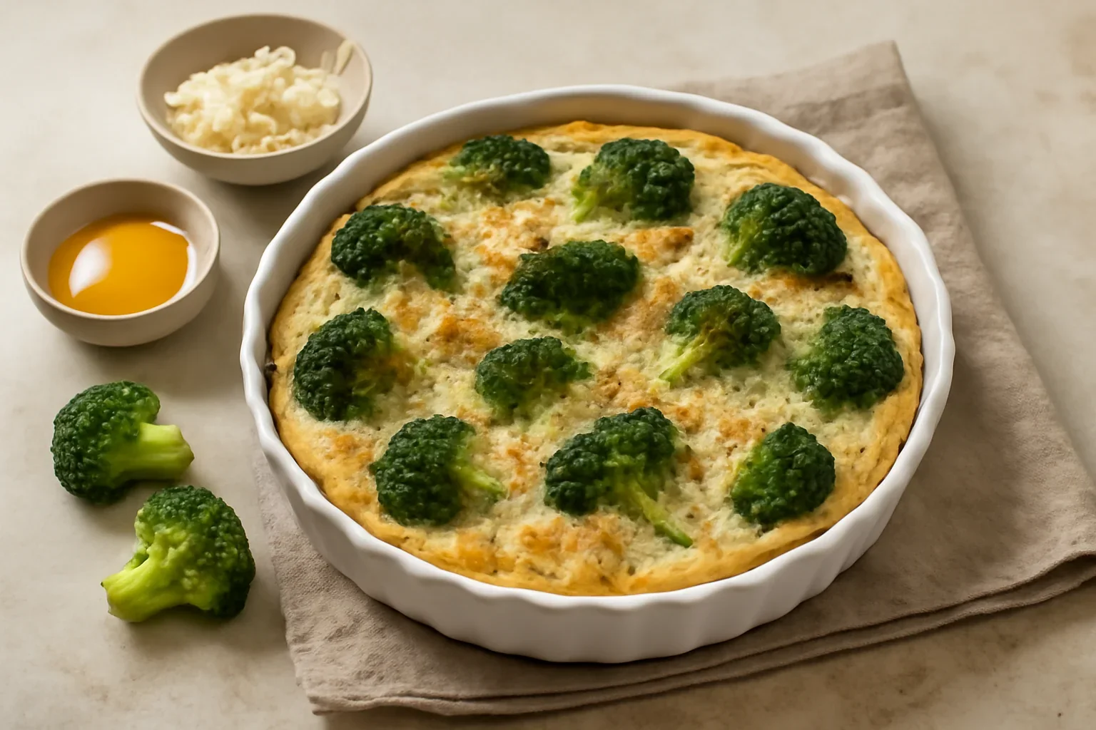Broccoli cu albusuri si mozzarella