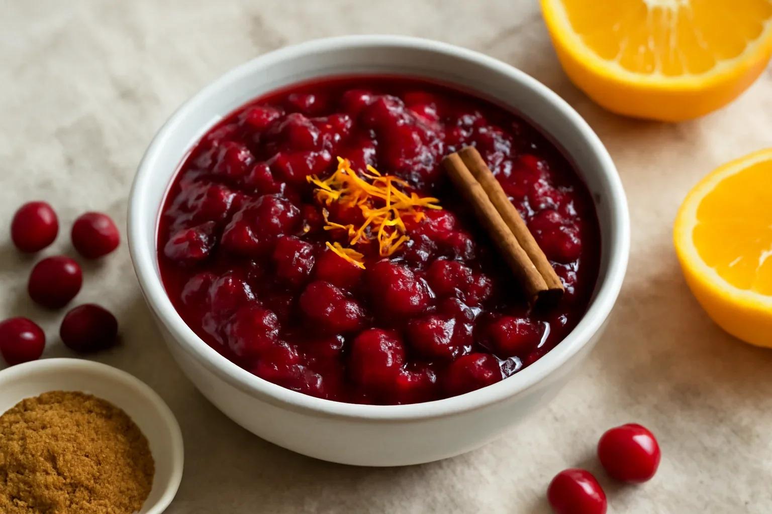 Sos de merișoare cu portocale și scorțișoară – rețetă simplă, delicioasă