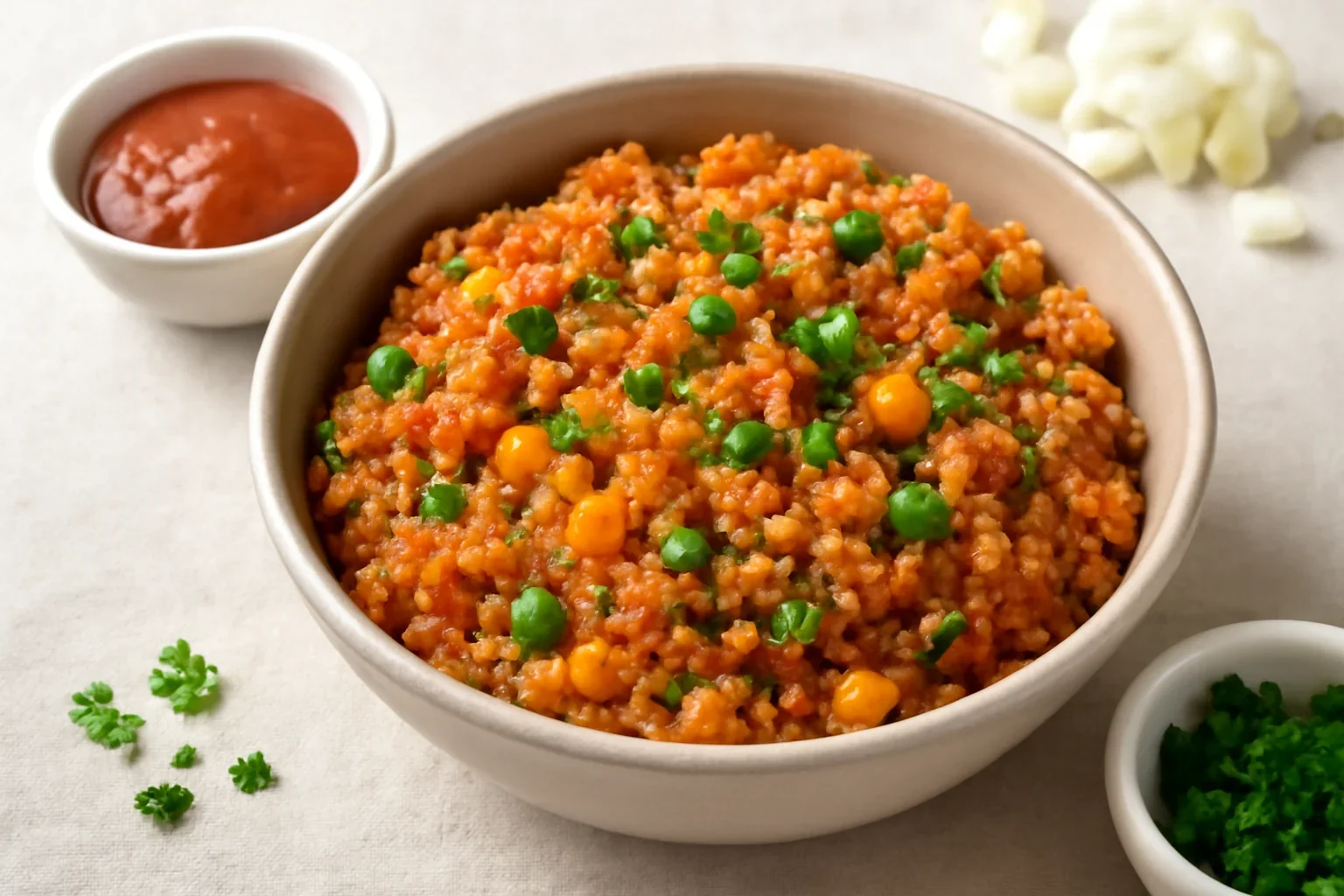 Quinoa cu legume si sos de rosii, reteta rapida, de post