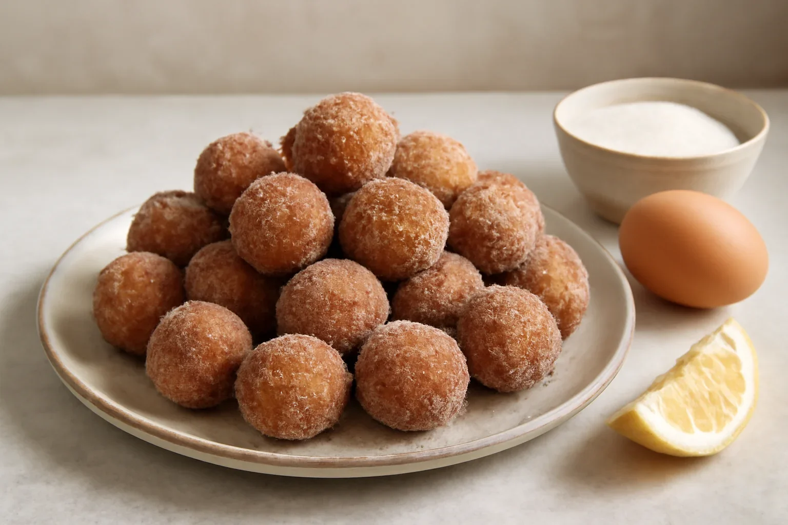 Gogoși tăvălite prin zahăr cu scorțișoară – rețeta de gogoșele sau donut holes