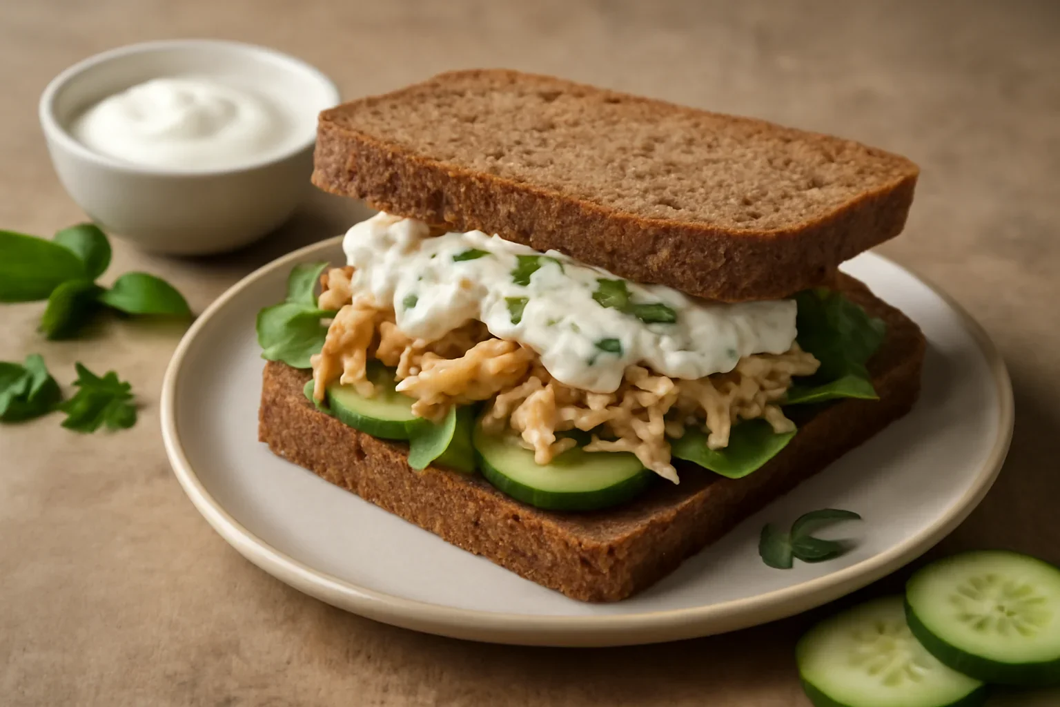 Sandwich cu carne de curcan pulled