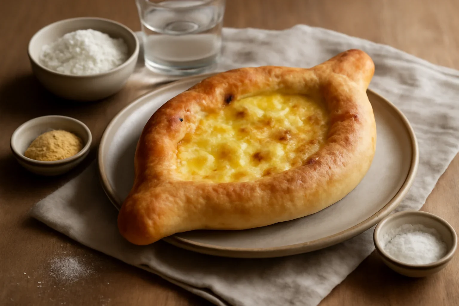 Khachapuri – rețetă de plăcintă georgiană cu brânză