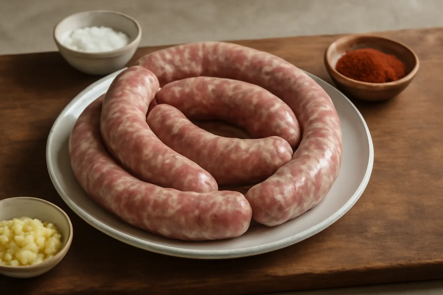 Cârnați de casă proaspeți, din carne de porc, gustoși și suculenți – rețetă video