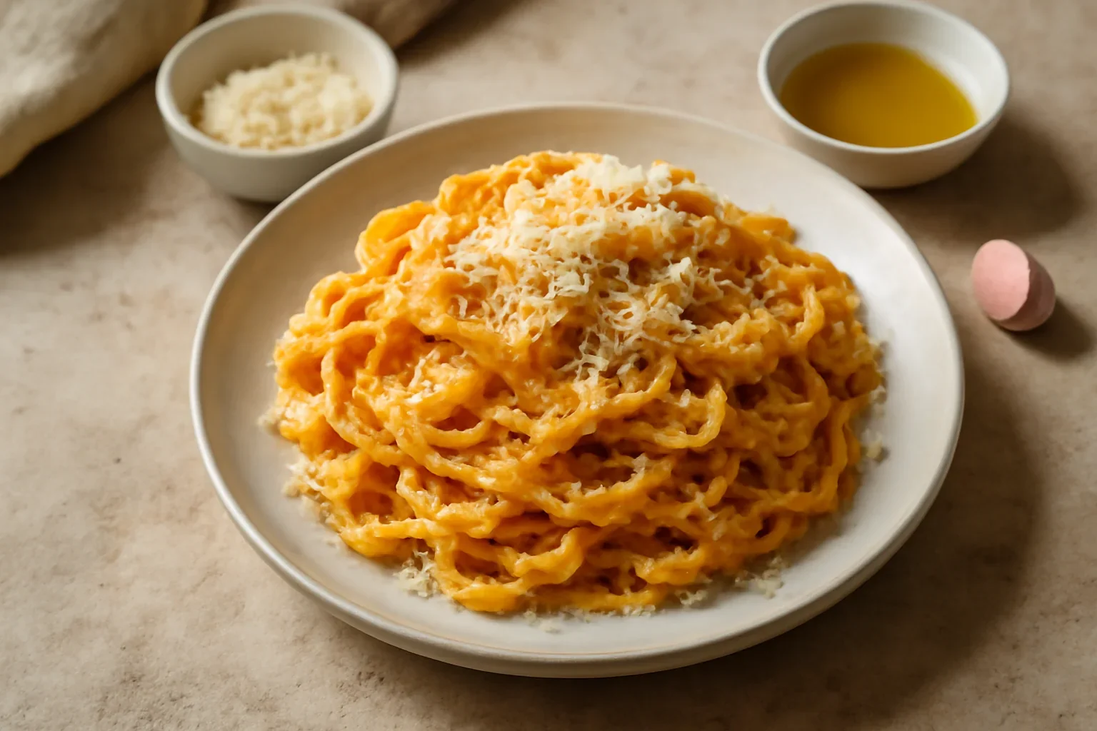 Tagliatelle cu dovleac copt