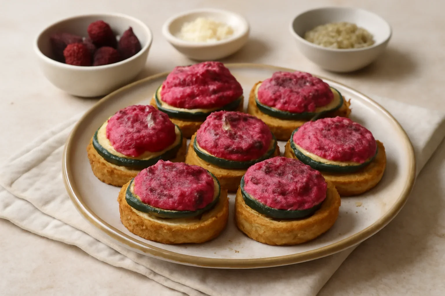 Canapele cu hummus