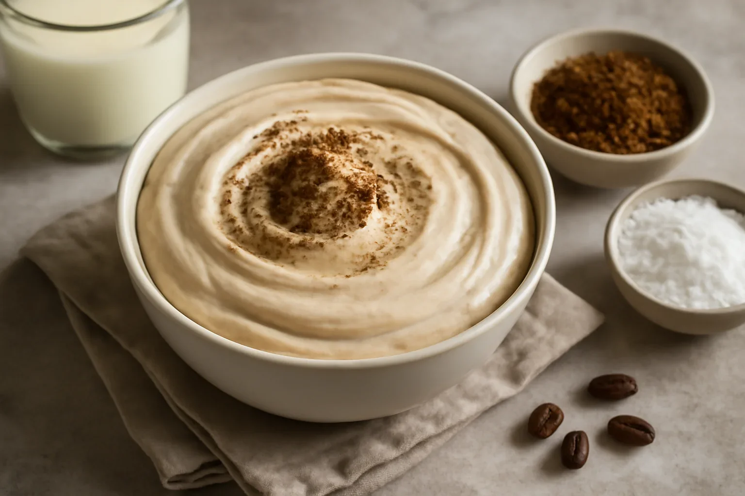 Crema de mascarpone cu ness si cafea – fara fierbere, la rece