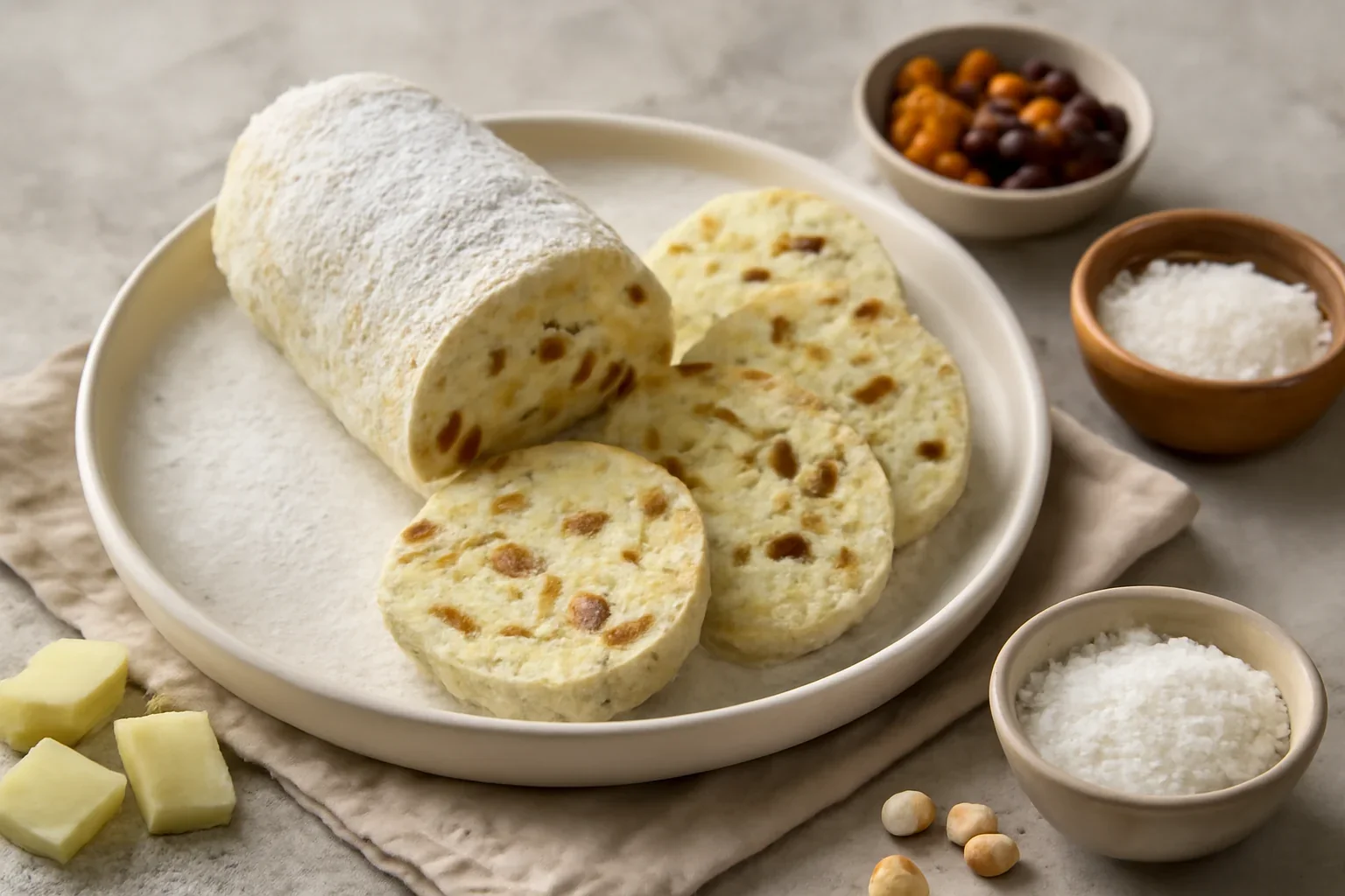 Salam de biscuiti cu ciocolata alba