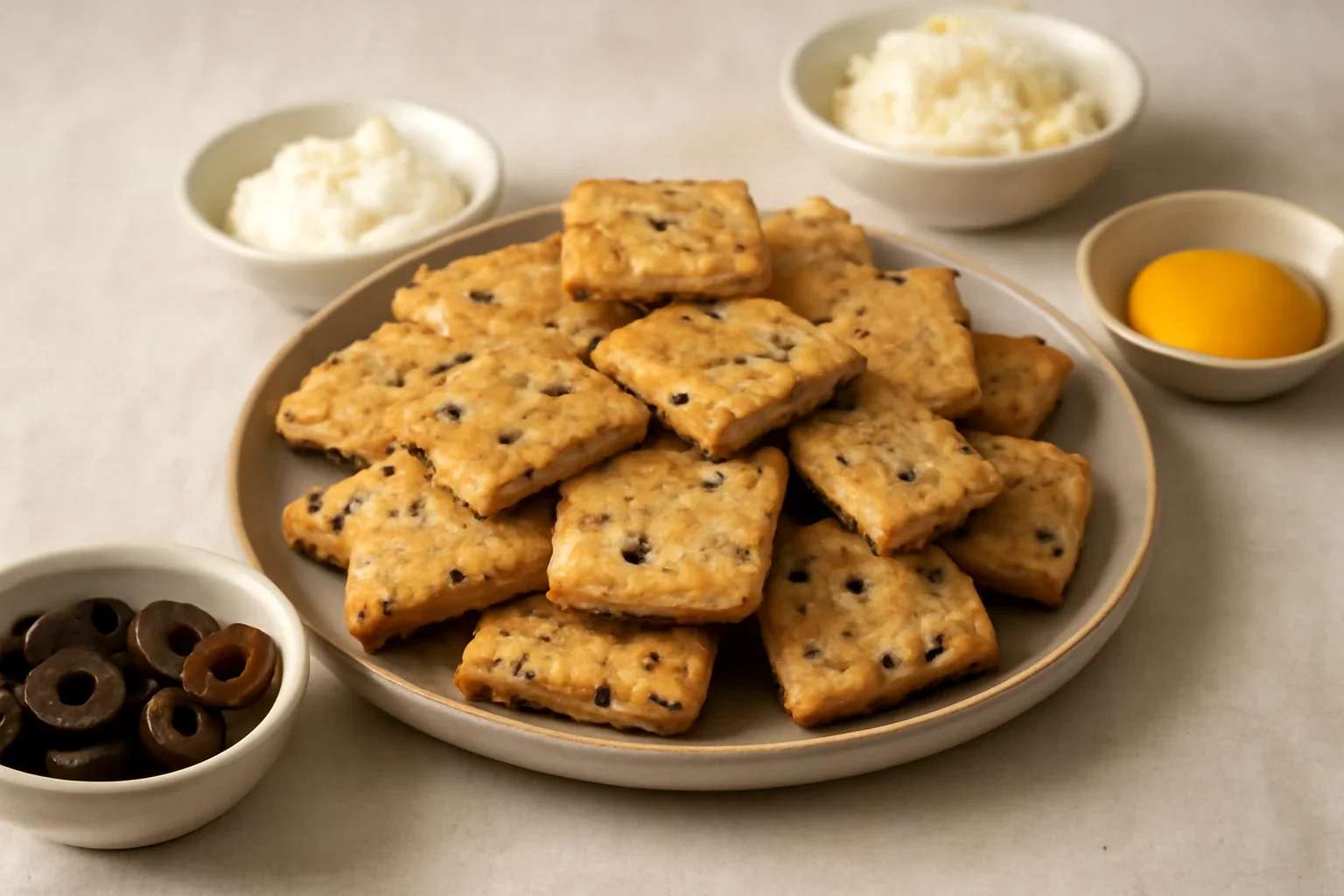 Crackers cu măsline