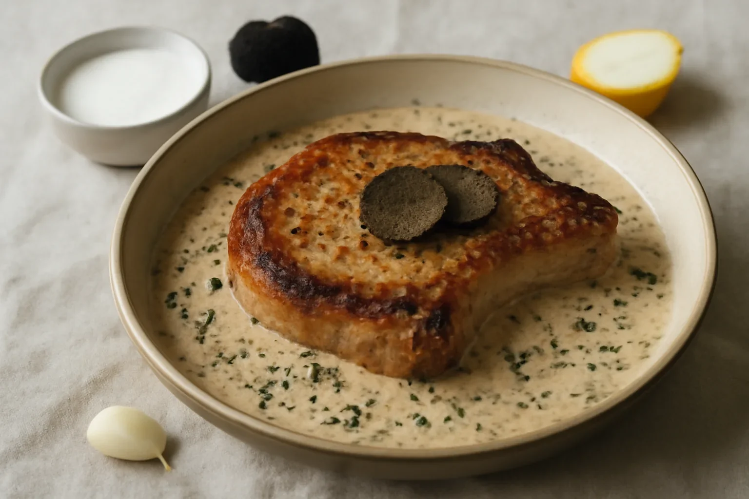 Friptura de porc cu trufa neagra