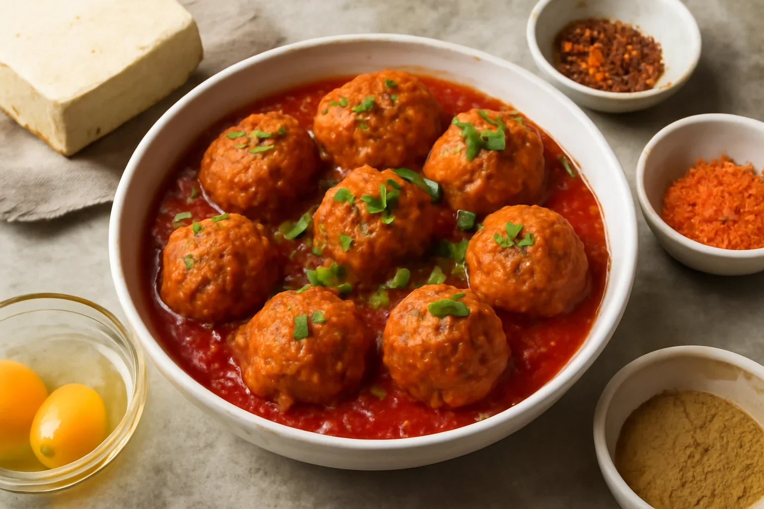 Chifteluțe din tofu afumat